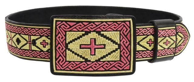 Appraisal: Southwest leather belt Palomino by Blanca c special limited edition