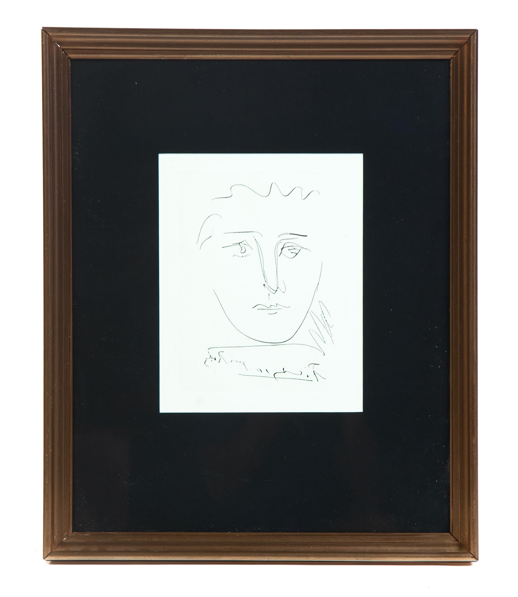 Appraisal: L'AGE de SOLEIL FRAMED PRINT AFTER PABLO PICASSO - Framed