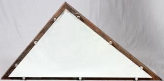 Appraisal: CONTEMPORARY TRIANGULAR FORM WALL MIRROR CONTEMPORARY TRIANGULAR FORM WALL MIRROR