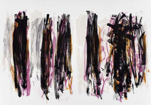 Appraisal: JOAN MITCHELL Trees IV Color lithograph on sheets of BFK