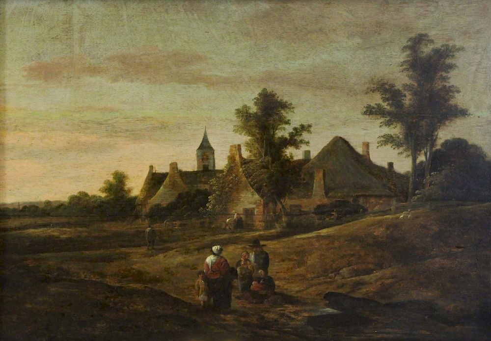 Appraisal: PETER DE MOLYN DUTCH - Oil on Panel Landscape From