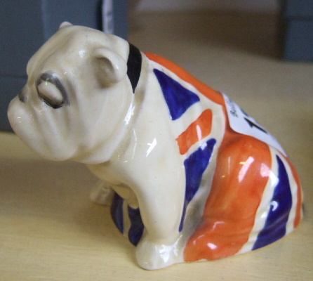 Appraisal: A Royal Doulton bull dog draped in a Union Jack