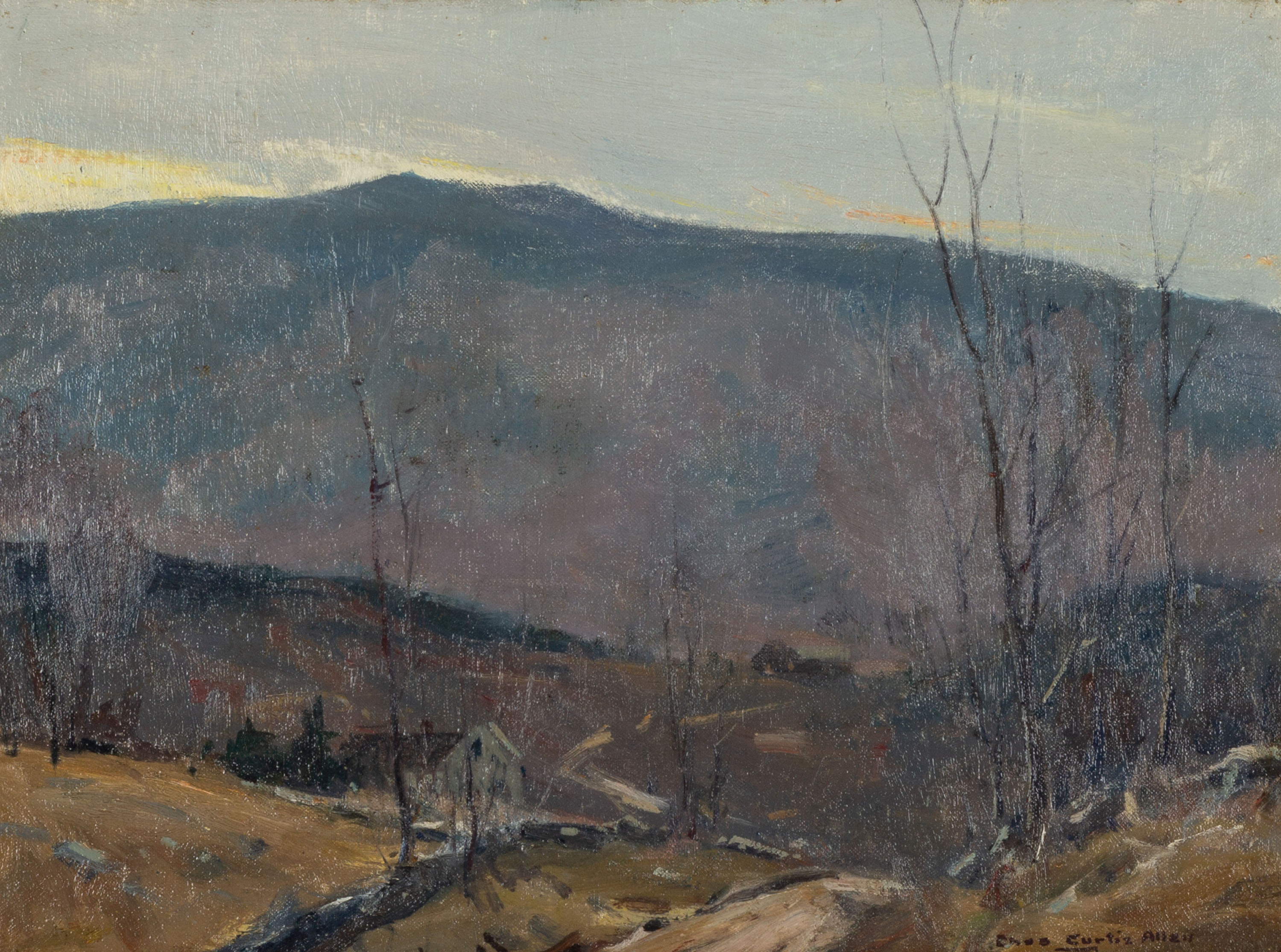 Appraisal: CHARLES CURTIS ALLEN AMERICAN - LATE AFTERNOON NOVEMBER Oil on