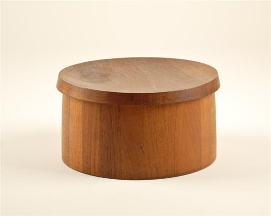 Appraisal: Dansk Teak Ice Bucket with wooden lid H Dia