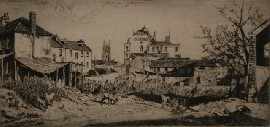 Appraisal: Lindsay Lionel The Rocks from Princes Street etching signed lower