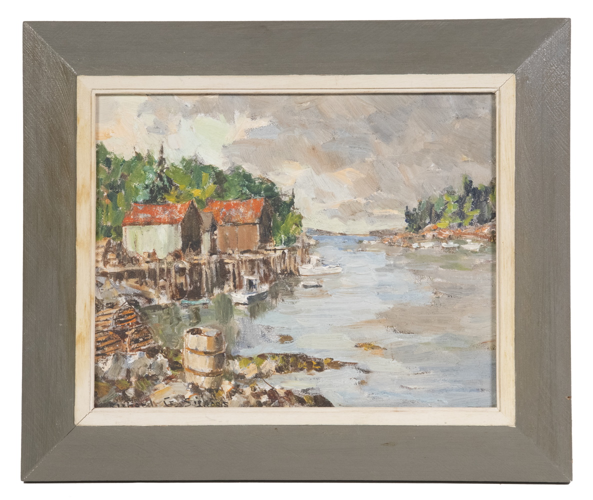 Appraisal: RICHARD SIGAFOOS TH C MAINE Back Bay oil on masonite