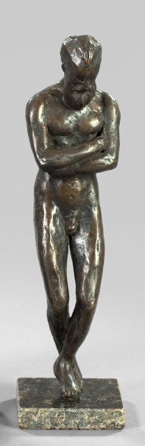 Appraisal: Thomas Bruno American b Active Louisiana patinated bronze figure of