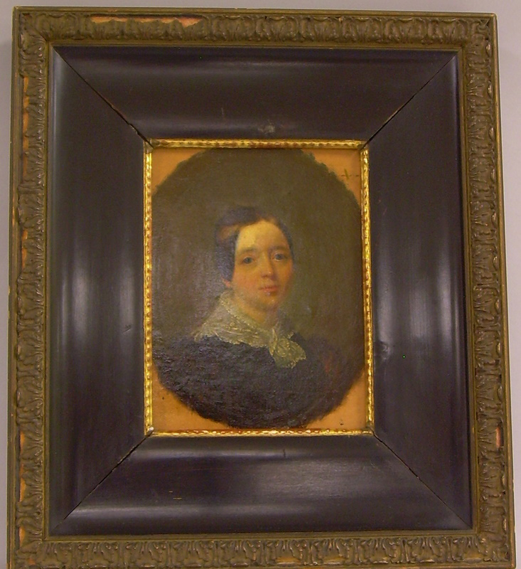 Appraisal: Framed American School Oil on Board Portrait of a Woman