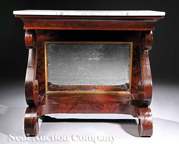 Appraisal: An American Classical Mahogany Pier Table c Baltimore the original