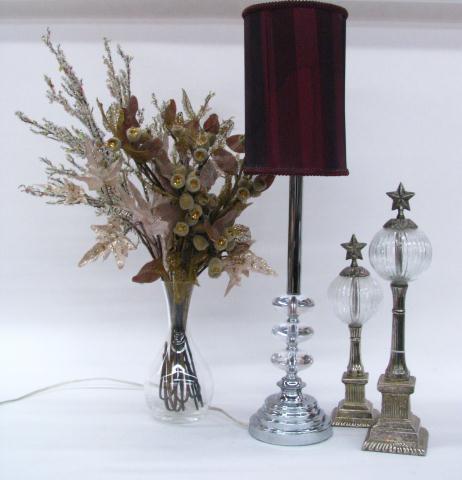 Appraisal: Group of Decorator Accessories including '' high to top of