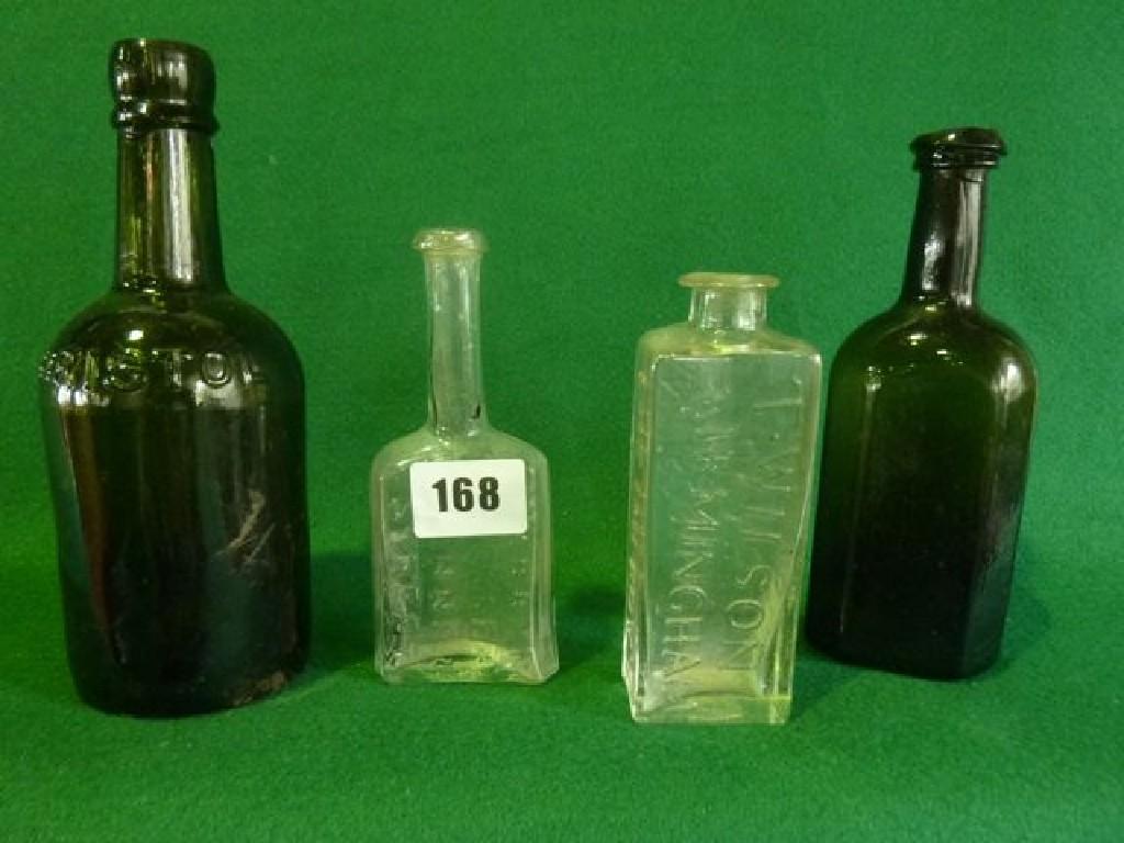 Appraisal: An interesting collection of early chemist and other bottles including