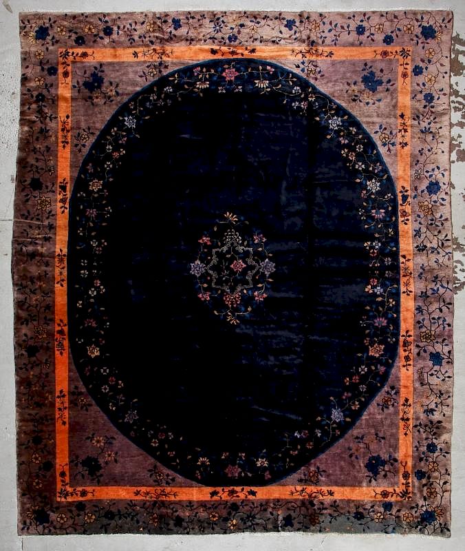 Appraisal: Chinese Art Deco Rug ' '' x ' '' Chinese