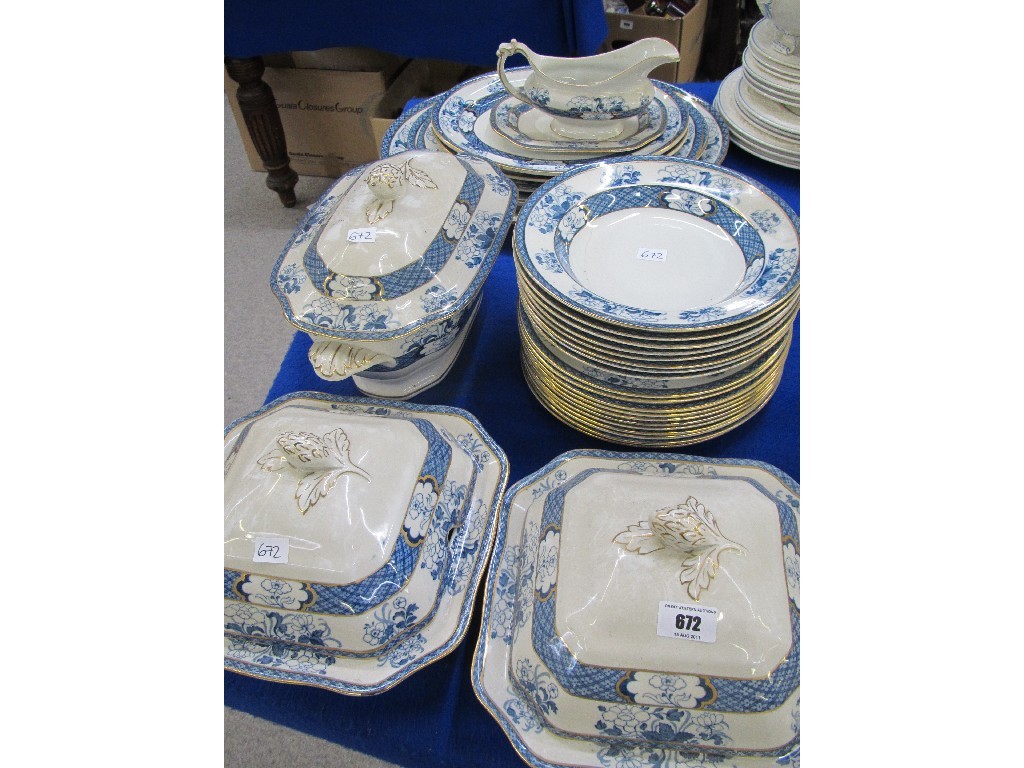 Appraisal: F Winkle Co Limited 'Old Nankin' pattern dinnerset to include