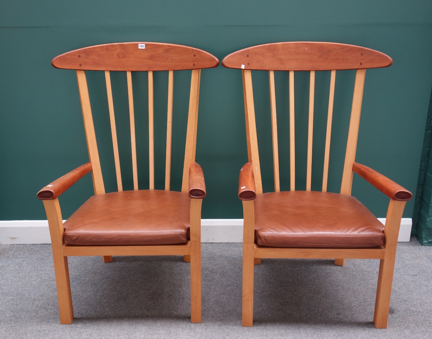 Appraisal: Mobel Hantverk Peter Lindner a pair of th century beech