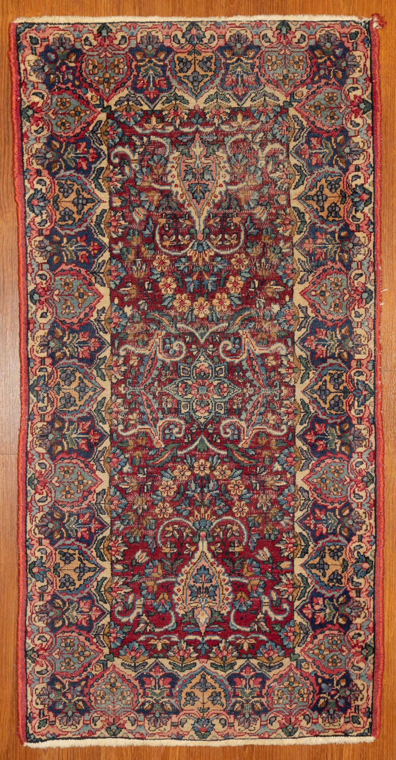 Appraisal: LAVAR KERMAN RUG PERSIA X Third quarter- th century hand-knotted