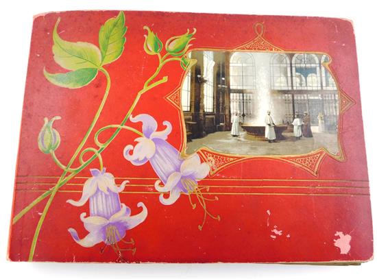 Appraisal: Full untouched early th C family postcard album Germany New