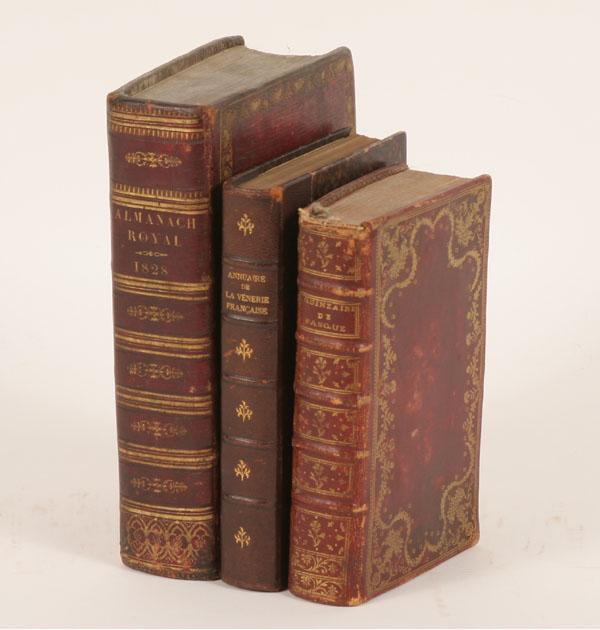 Appraisal: Assorted French th- th C books vol Almanach Royal L'Office