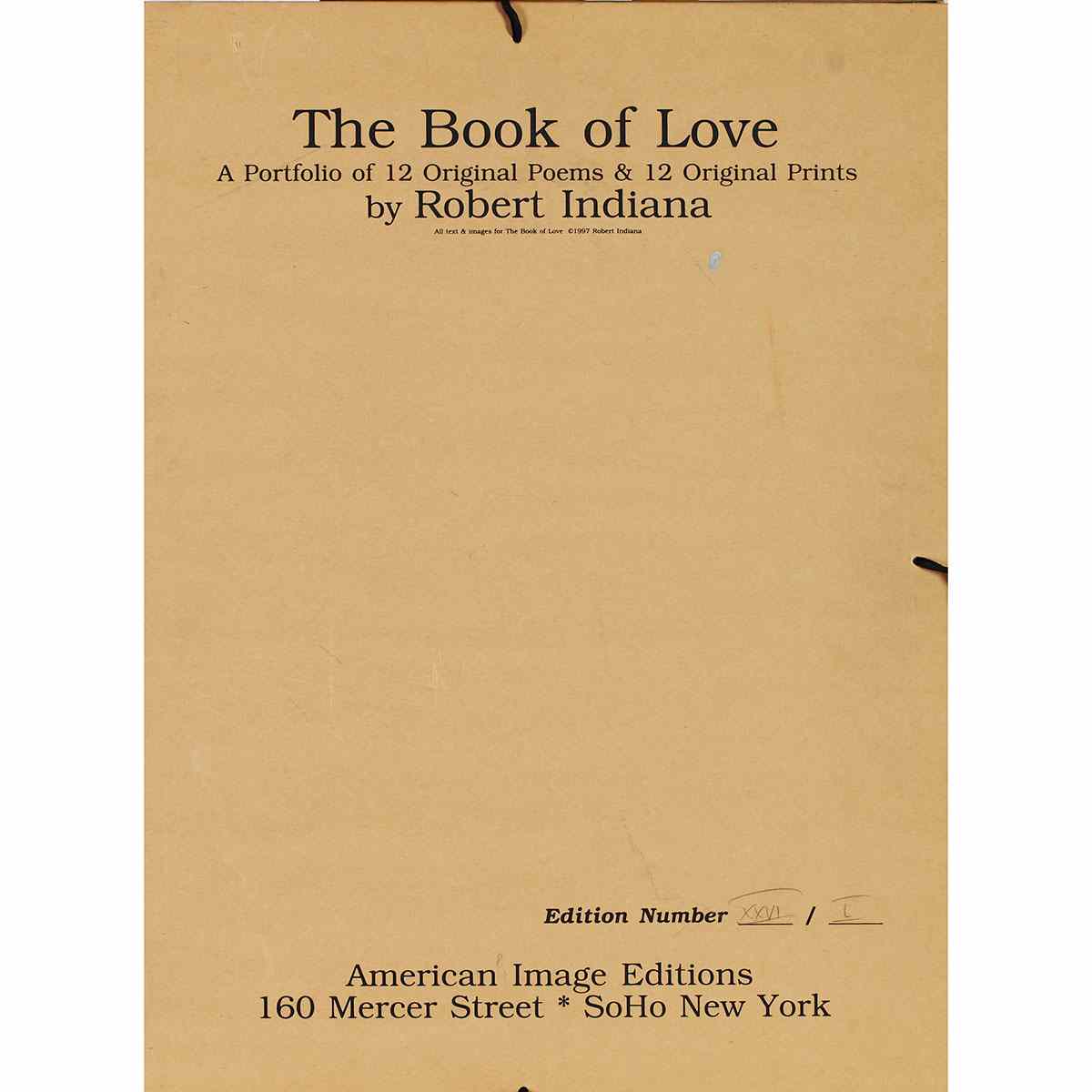 Appraisal: Robert Indiana - American TWELVE POEMS WITH EMBOSSMENTS FROM THE