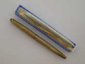 Appraisal: EBOS a silver ball point pen with godron design and