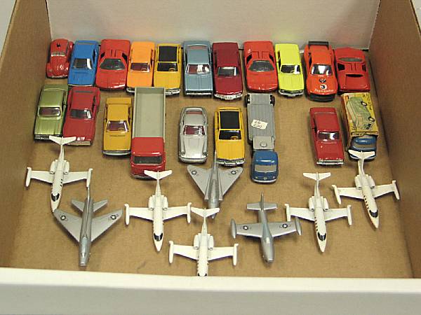 Appraisal: Schuco Piccolo Toys Quantity of th scale toys includes vehicles