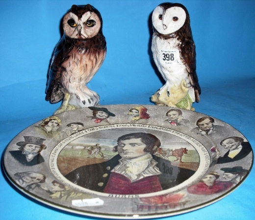 Appraisal: Royal Doulton Decanters Short Eared Owl and Snowy Owl made