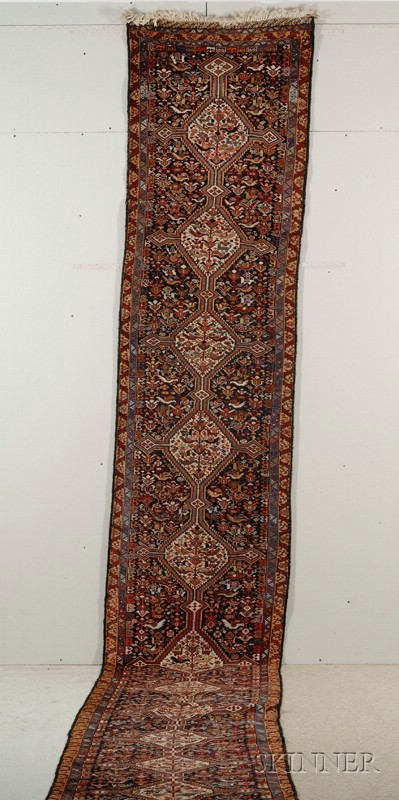 Appraisal: Khamseh Runner Southwest Persia early th century cut outer guard