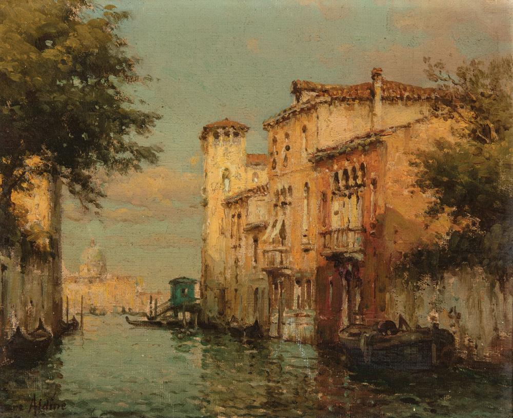 Appraisal: Antoine Bouvard Sr French - Venetian Canal and Venetian Canal