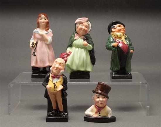 Appraisal: Four Royal Doulton china figures from Charles Dickens characters and