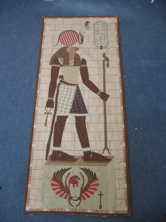 Appraisal: An early th century Egyptian wall hanging worked in applique