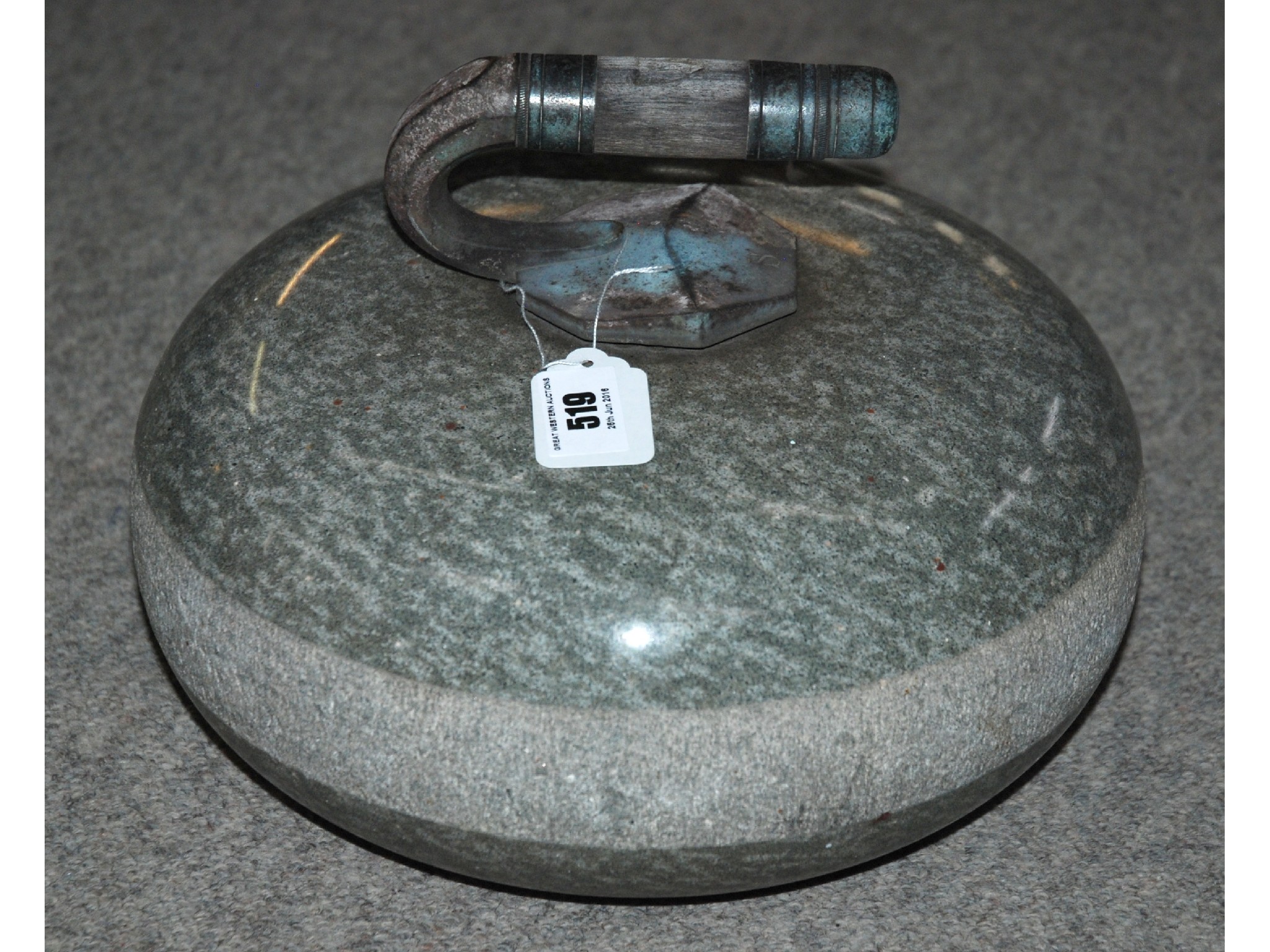 Appraisal: A granite curling stone