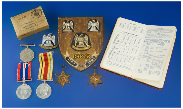 Appraisal: World War Two Group Of Four Military Medals Defence Medal