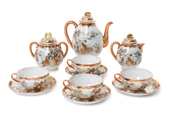 Appraisal: Sale Lot A Japanese Porcelain Tea Service comprising a teapot