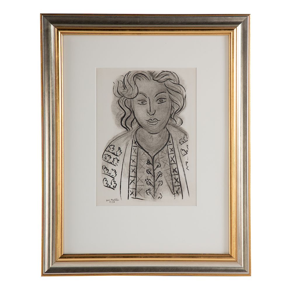 Appraisal: Henri Matisse Tete de Femme French - Lithograph from Verve