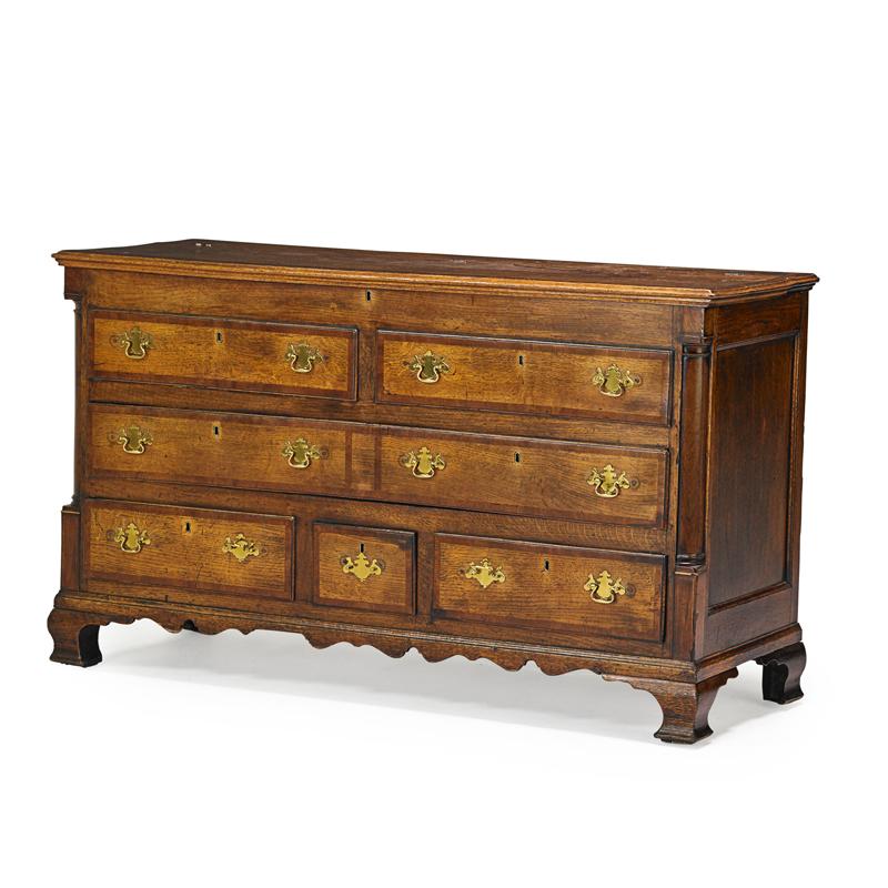 Appraisal: GEORGE II MULE CHEST Condition Report