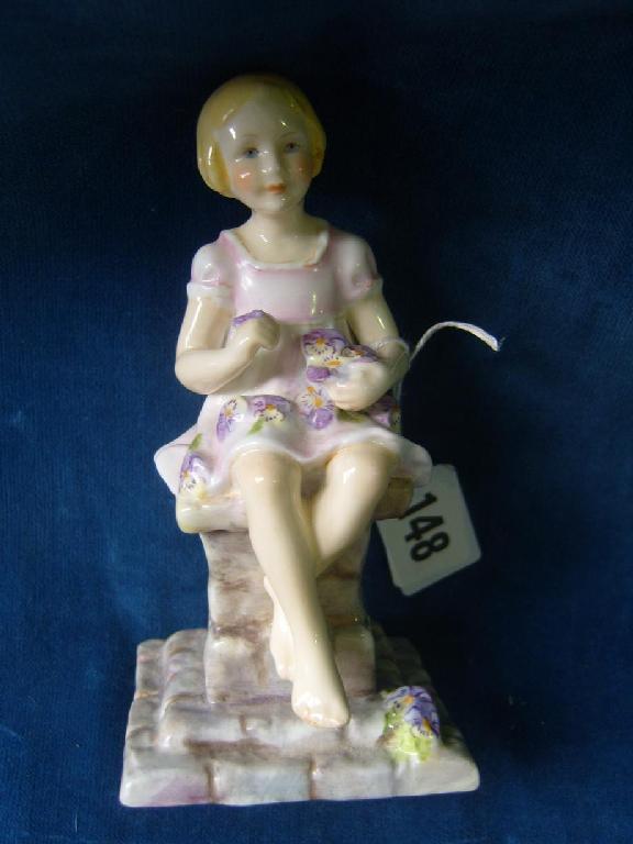 Appraisal: A Royal Worcester figure modelled by FG Doughty Sunshine