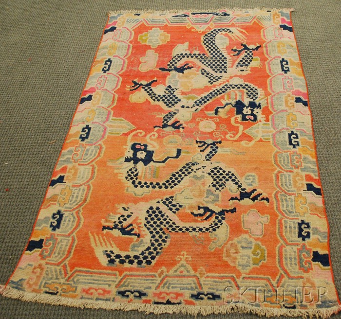 Appraisal: Tibetan Rug th th century ft in x ft in