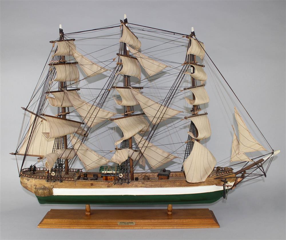 Appraisal: FOUR CLIPPER SHIPS' MODELS INCLUDNG A MODEL OF RAINBOW AND