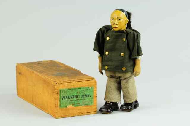 Appraisal: WALKING CHINAMAN WITH BOX Ives very rare and desirable figure