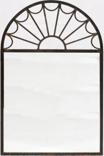 Appraisal: MIRROR W IRON FRAME MIRROR WITH IRON FRAME H L