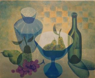 Appraisal: Louis Toffoli lithograph Louis Toffoli French - - Still-Life with