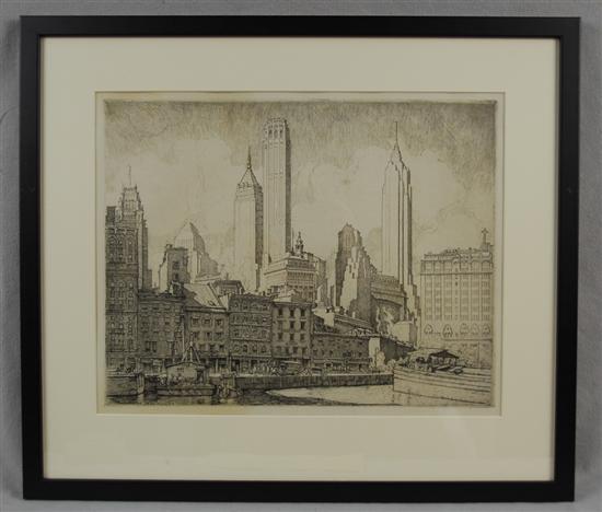 Appraisal: ERNEST DAVID ROTH American - FOUR VIEWS OF NEW YORK