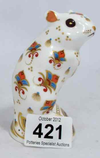 Appraisal: Royal Crown Derby paperweight of a Gerbil boxed