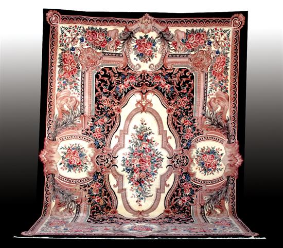 Appraisal: Fine Aubusson carpet ' x '