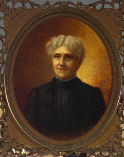 Appraisal: American School th Century Portrait of a Matron oil on