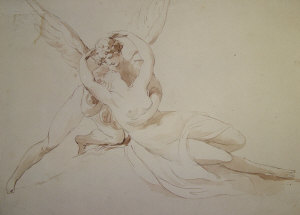 Appraisal: Attributed to Richard Cosway RA - - Cupid and Psyche