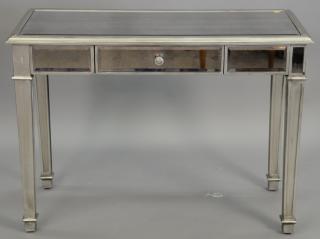 Appraisal: Vanity mirrored and silvered ht in top x Vanity mirrored