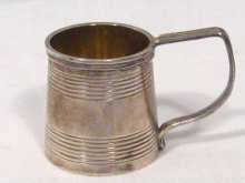 Appraisal: A Victorian silver miniature tankard hallmarked London cm high