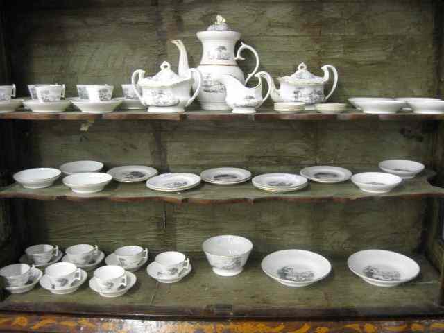 Appraisal: pcs English Transferware Porcelain Set desert or breakfast set with