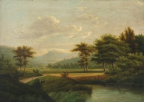 Appraisal: Unknown Artist American Early th Century A Hudson River style