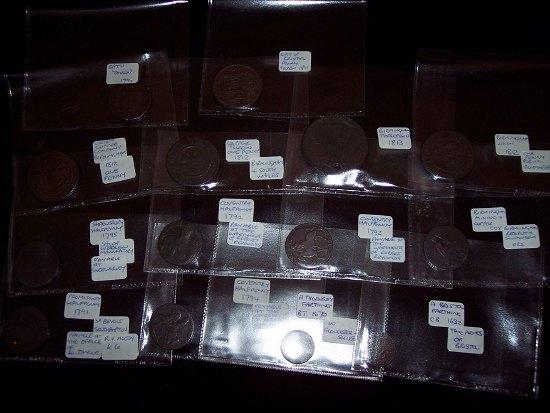 Appraisal: A quantity of coins and tokens including Bristol Bath Birmingham